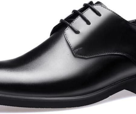 Men’s Modern Classic Dress Shoes – Slip-On Oxford Formal Business Shoes