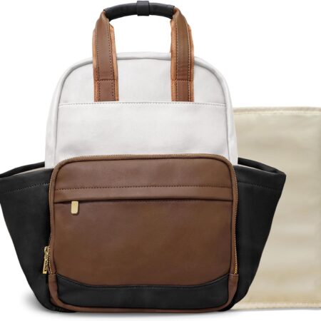 Women’s PU Leather Travel Laptop Backpack 15.6 Inch