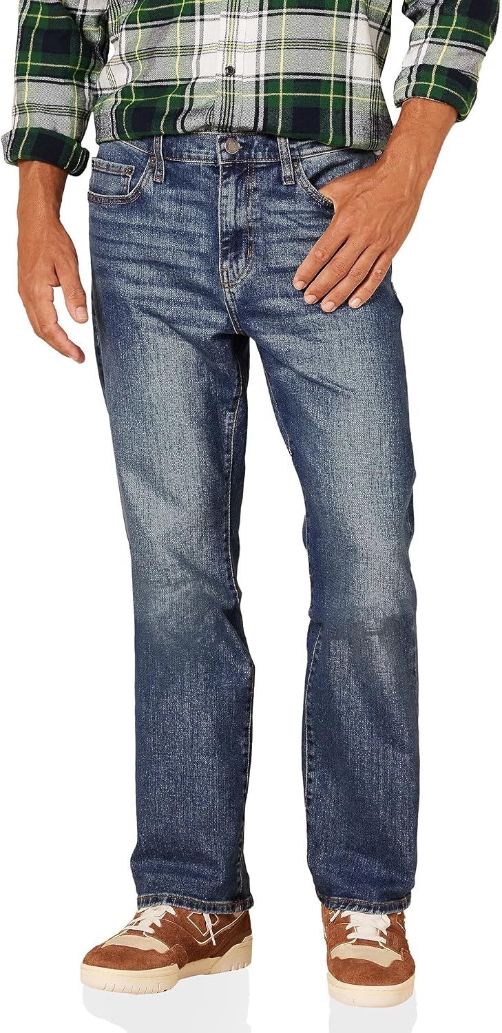 Men’s Straight Fit Stretch Denim Jeans